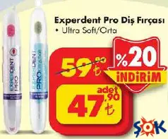EXPERDENT PRO DİŞ FIRÇASI ULTRA SOFT/ORTA fiyat ve kampanya bilgisi